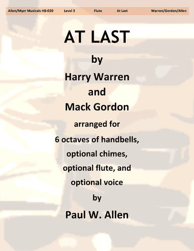 At Last (arr. Paul W. Allen)