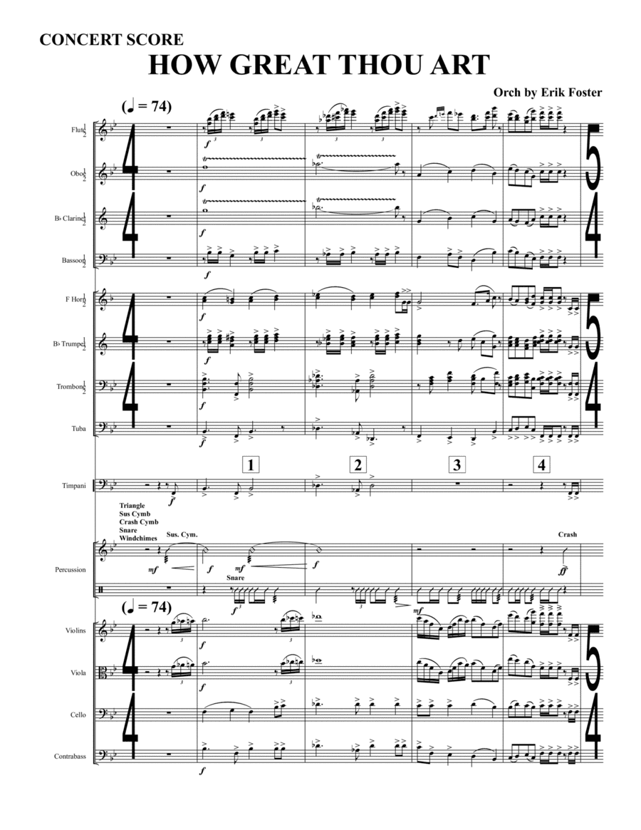 How Great Thou Art orchestration