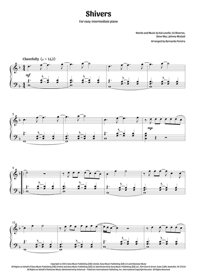 Shivers (arr. Bernardo Pereira)
