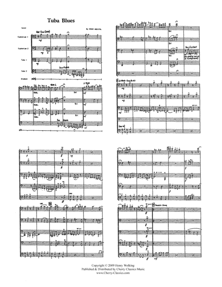 Tuba Blues for Trombone Quartet