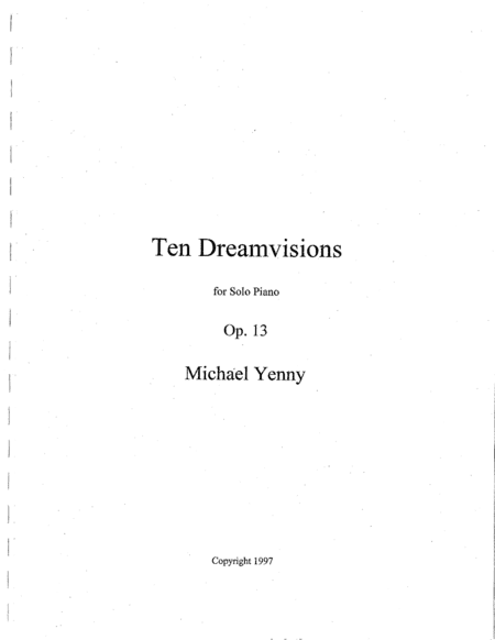 Ten Dreamvisions, op. 13