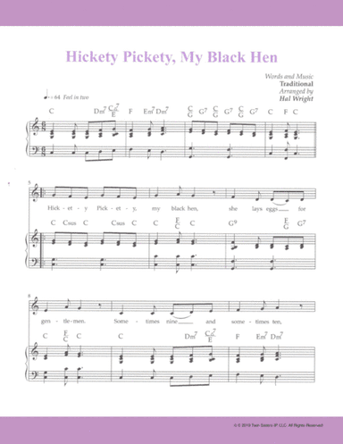 Hickety Pickety My Black Hen (arr. Hal Wright)