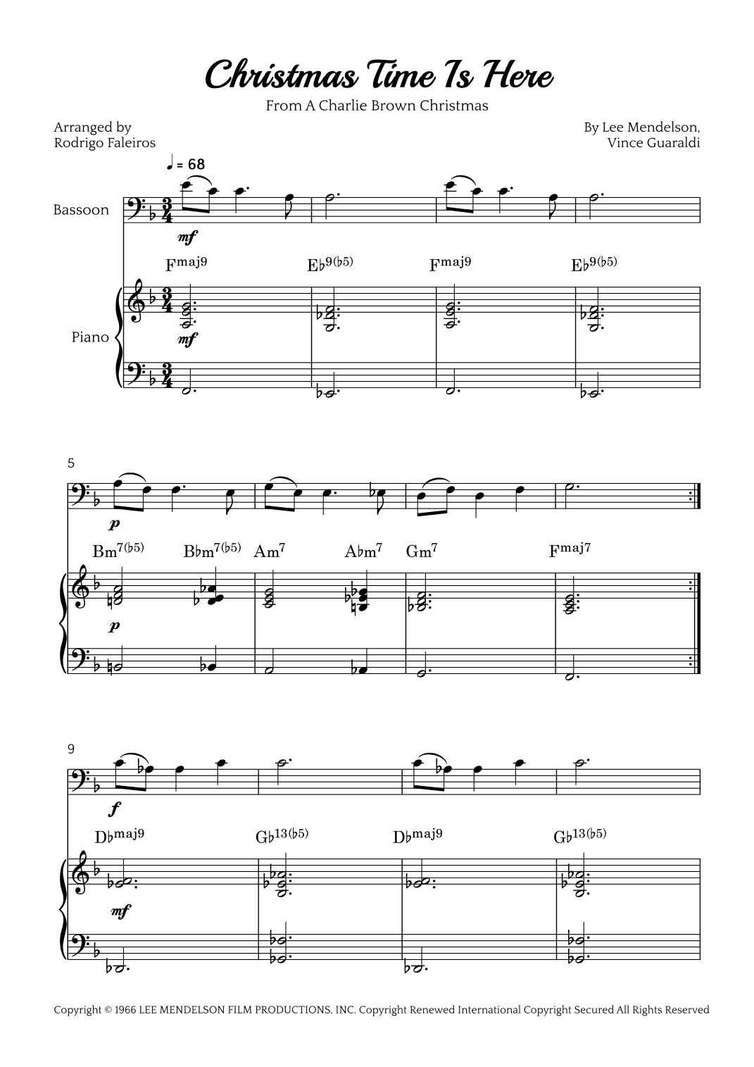 Christmas Time Is Here (arr. Rodrigo Faleiros)
