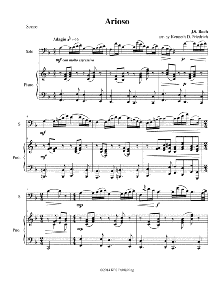 Arioso (arr. Kenneth D. Friedrich)