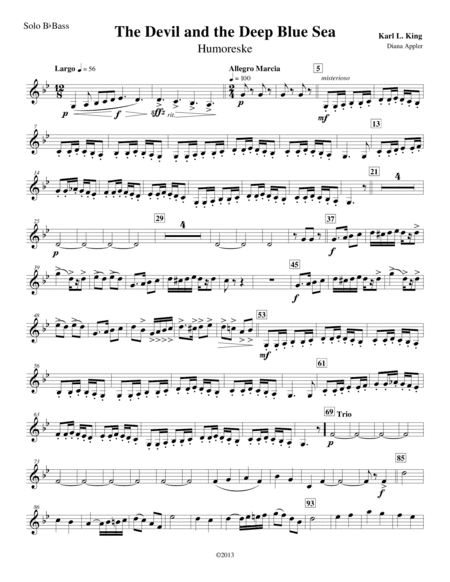 Devil And The Deep Blue Sea (arr. Diana L. Appler)