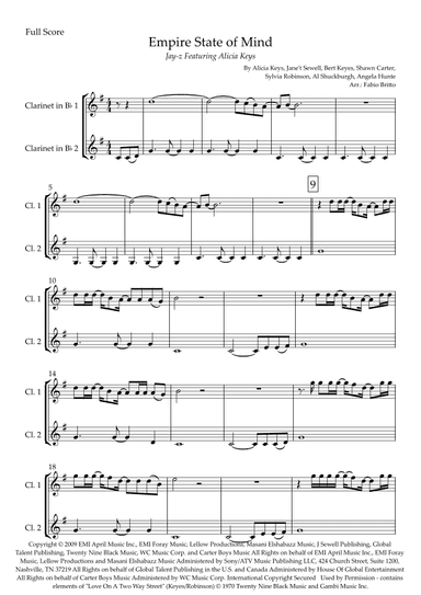 Empire State Of Mind (arr. Fabio Britto)