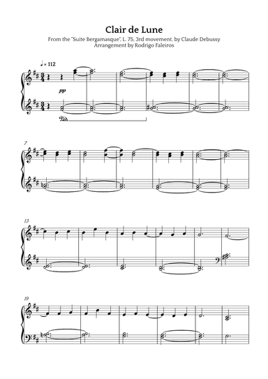 Clair de Lune (arr. Rodrigo Faleiros)