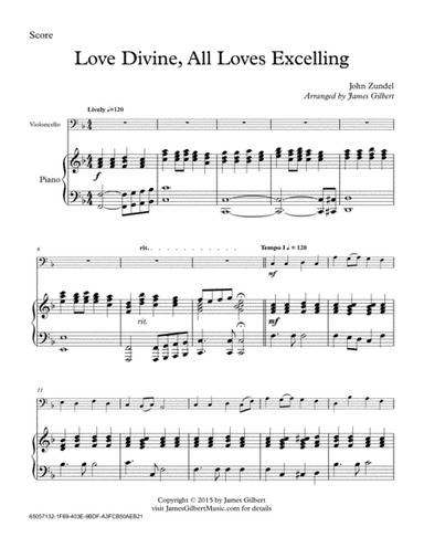 Love Divine, All Loves Excelling (arr. James Gilbert)