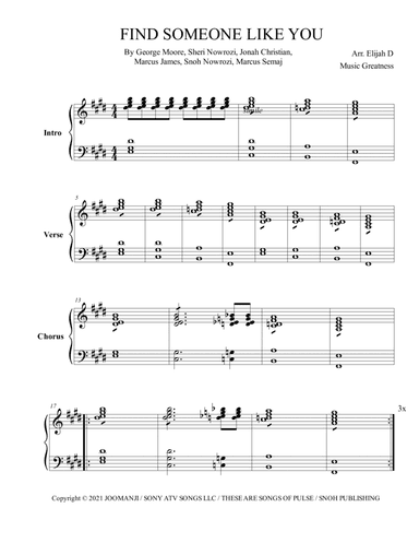 Find Someone Like You (arr. Music Greatness)