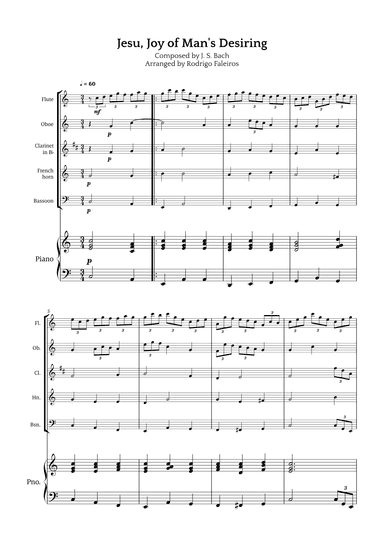Jesu, Joy of Man's Desiring (arr. Rodrigo Faleiros)