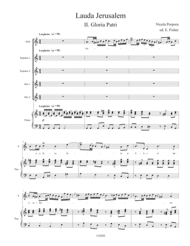 Gloria Patri (from Lauda Jerusalem) (arr. ed. Elizabeth Fisher)