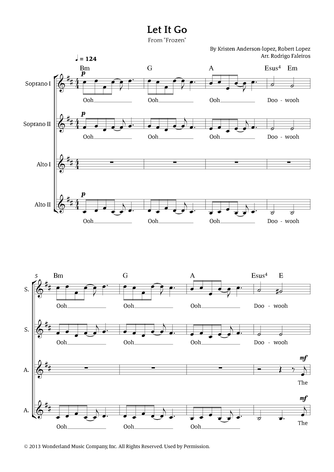 Let It Go (arr. Rodrigo Faleiros)