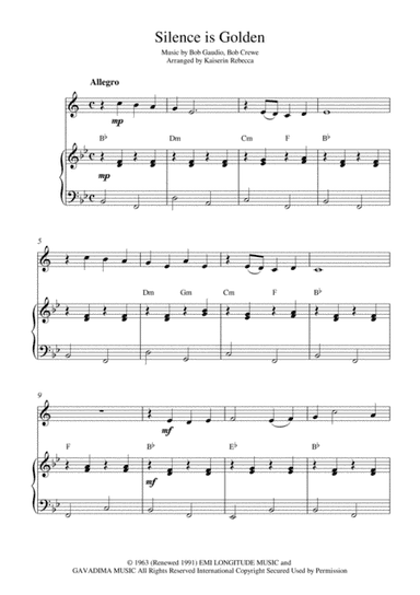 Silence Is Golden (arr. Kaiserin Rebecca)