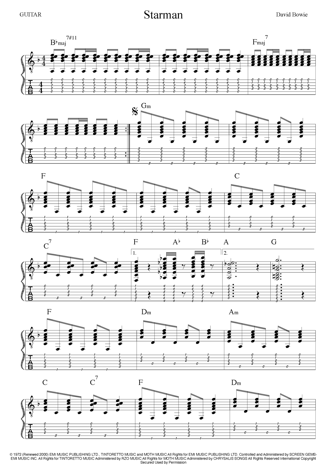 Starman (arr. Calum Wood)