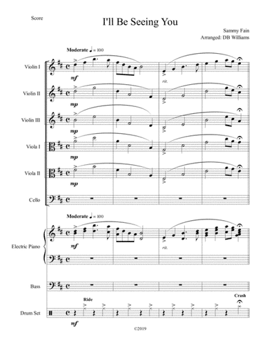 I'll Be Seeing You (arr. DB Williams)