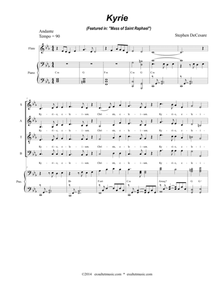 Kyrie (from "Mass of Saint Raphael")