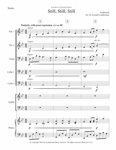 Still, Still, Still--String Ensemble accompaniment (arr. Lyndell Leatherman)