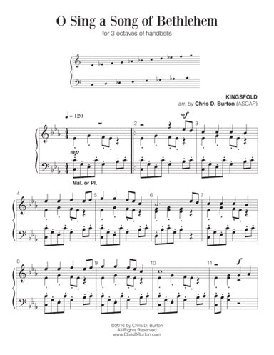 O Sing a Song of Bethlehem (REPRODUCIBLE) (arr. Chris D. Burton)