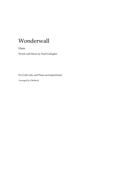 Wonderwall (arr. John Redford)