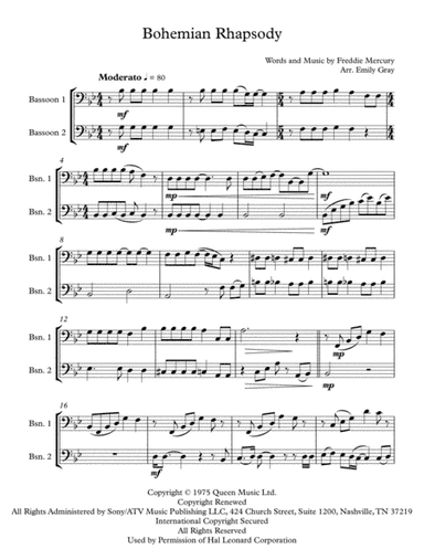 Bohemian Rhapsody (arr. Emily Gray)