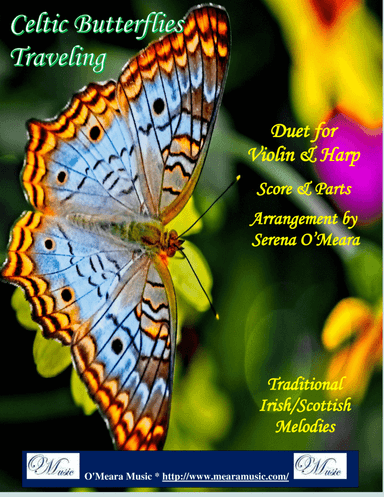 Celtic Butterflies Traveling, Duet for Violin & Harp (arr. Serena O'Meara)