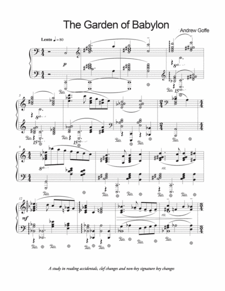 Lyric Etude No. 3 "The Gardens of Babylon"