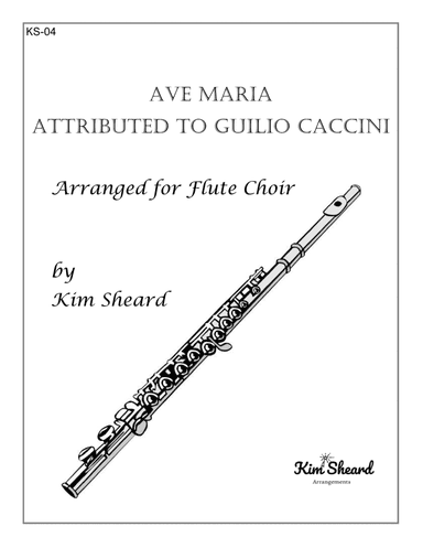 Ave Maria arranged for Flute Choir (arr. Kim Sheard)