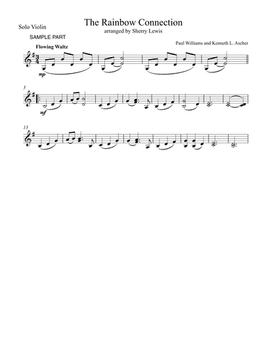 The Rainbow Connection (arr. Sherry Lewis)