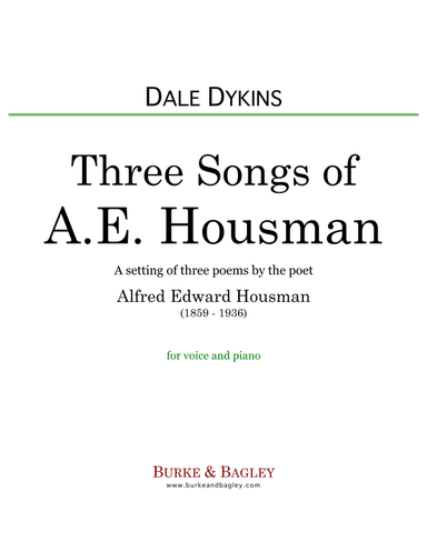 Three Songs of A. E. Housman