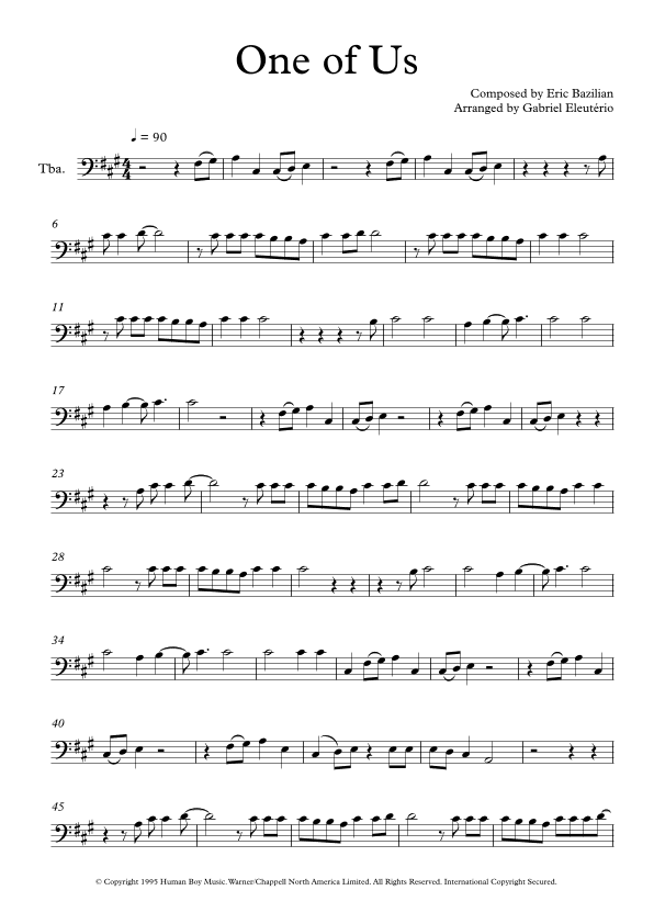 One Of Us (arr. Gabriel Eleutério)