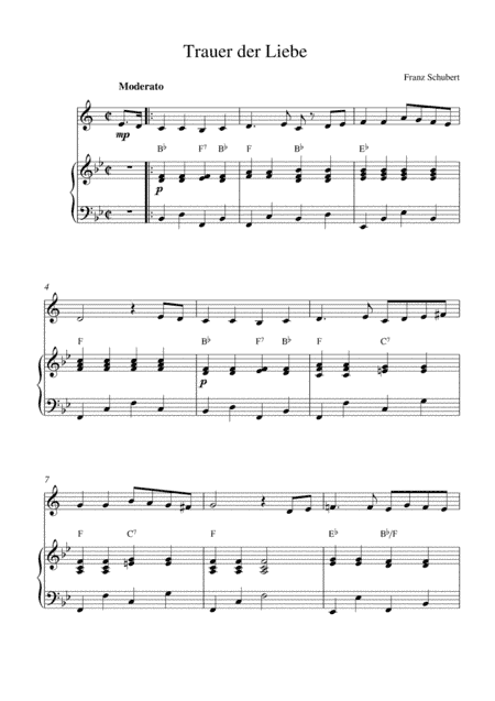 Trauer der Liebe (arr. Kaiserin Rebecca)