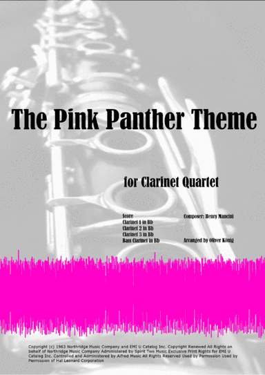 The Pink Panther from THE PINK PANTHER (arr. Oliver König)