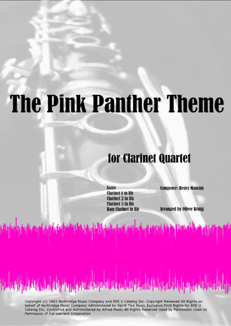 The Pink Panther from THE PINK PANTHER (arr. Oliver König)