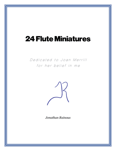 24 Flute Miniatures: No. 11, On a New York Sunset