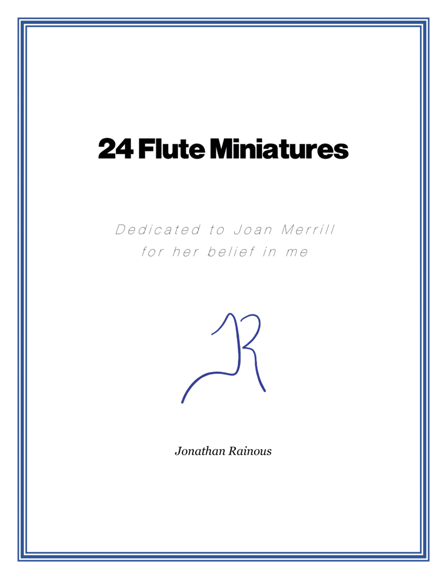 24 Flute Miniatures: No. 11, On a New York Sunset
