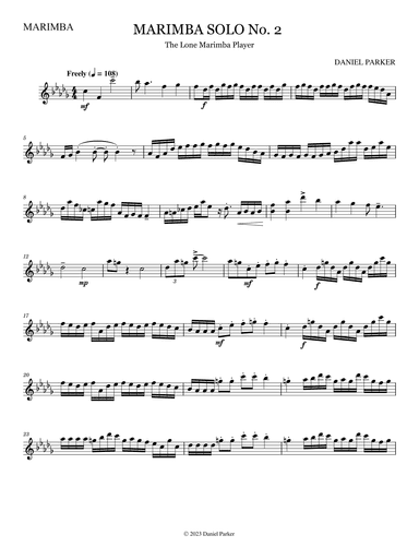 Marimba Solo No. 2 (The Lone Marimba Player)