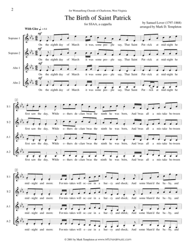 The Birth of Saint Patrick (arr. Mark D. Templeton)