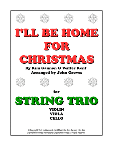 I'll Be Home For Christmas (arr. John Groves)
