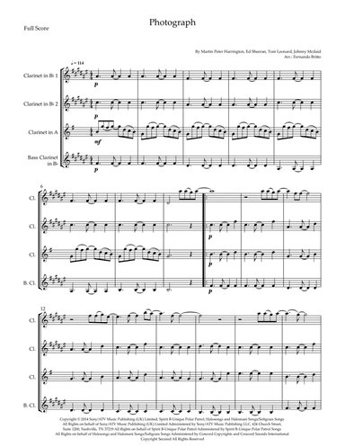 Photograph (arr. Fernando Britto)