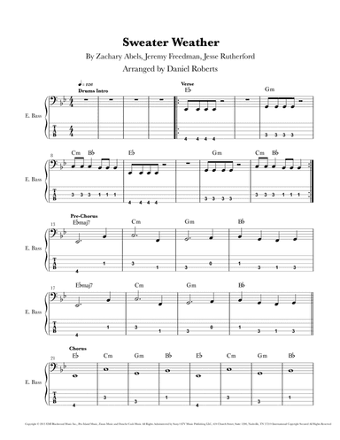 Sweater Weather (arr. Daniel Roberts)