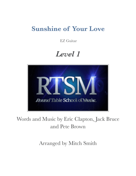 Sunshine Of Your Love (arr. Mitch Smith)