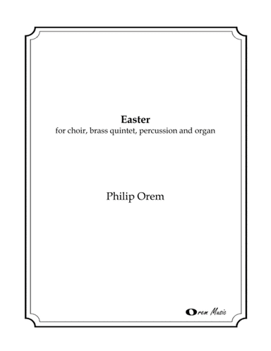 Easter - choral score
