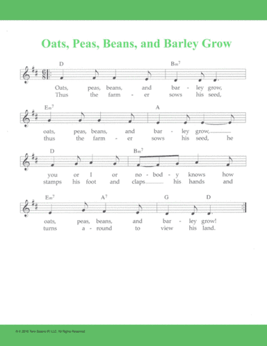 Oats, Peas, Beans, and Barley Grow (arr. Hal Wright)