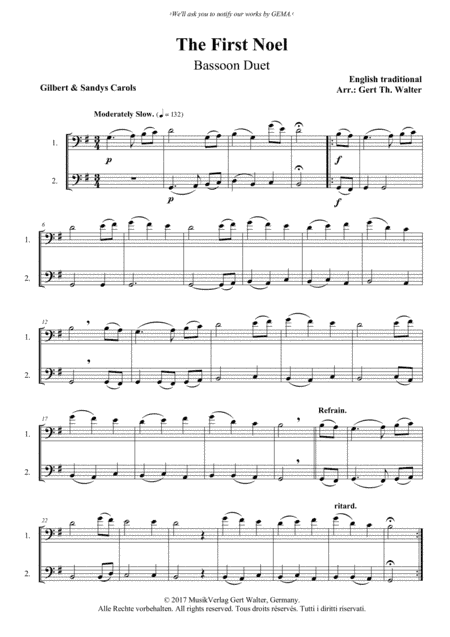 The First Noel (arr. Gert Th. Walter)