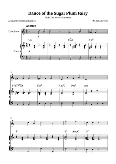 Sugar Plum Fairy theme (arr. Rodrigo Faleiros)