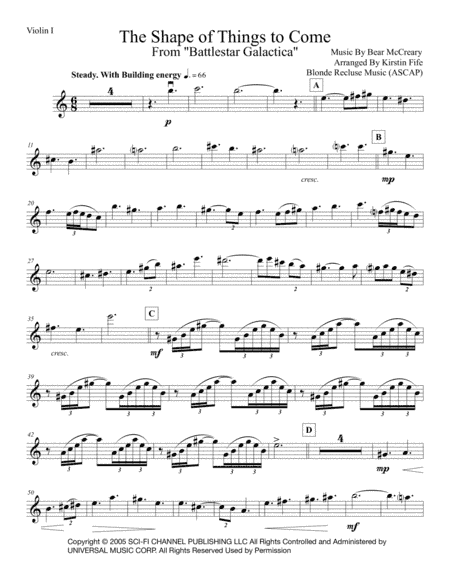 The Shape Of Things To Come (arr. Kirstin Fife)