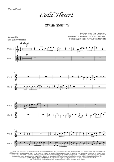 Cold Heart (pnau Remix) (arr. Luís Gustavo Rossato)