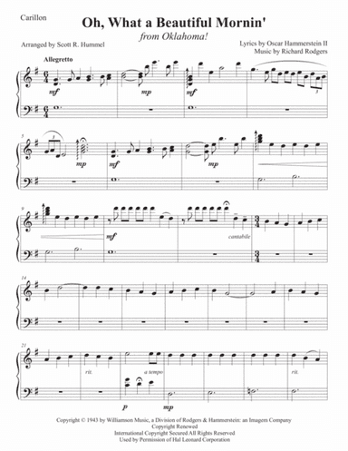 Oh, What A Beautiful Mornin' (arr. Scott R. Hummel)
