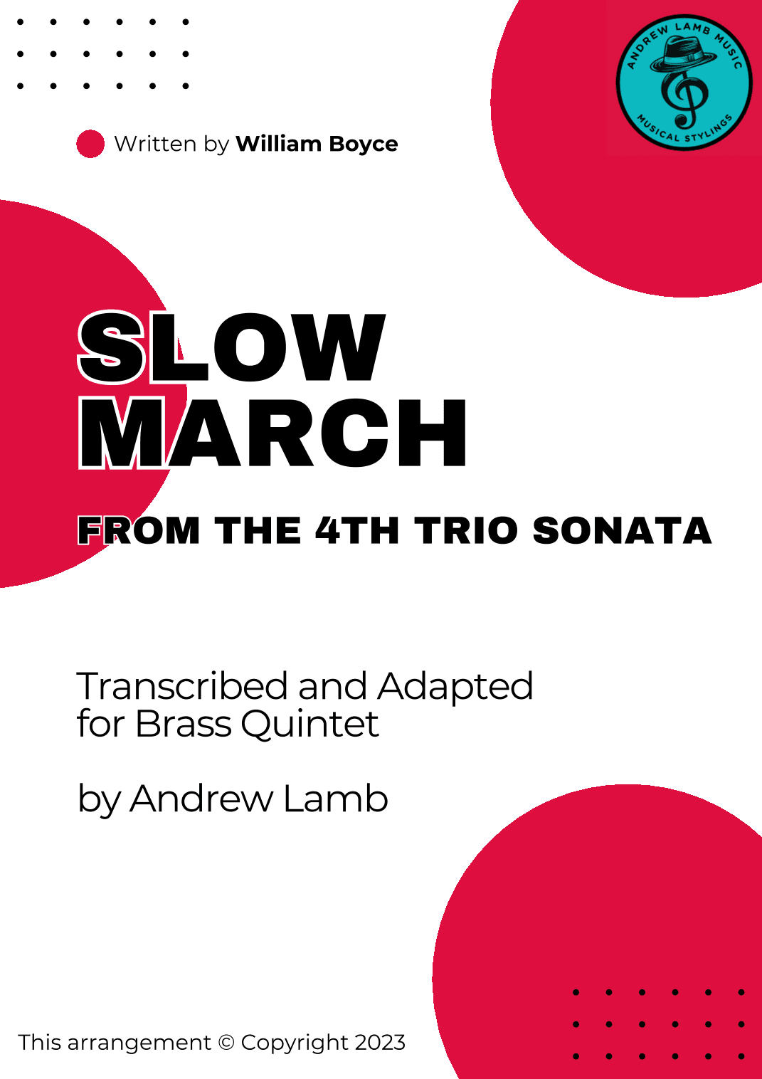 Slow March (from the Fourth Trio Sonata) [arr. for Brass Quintet] (arr. Andrew Lamb)