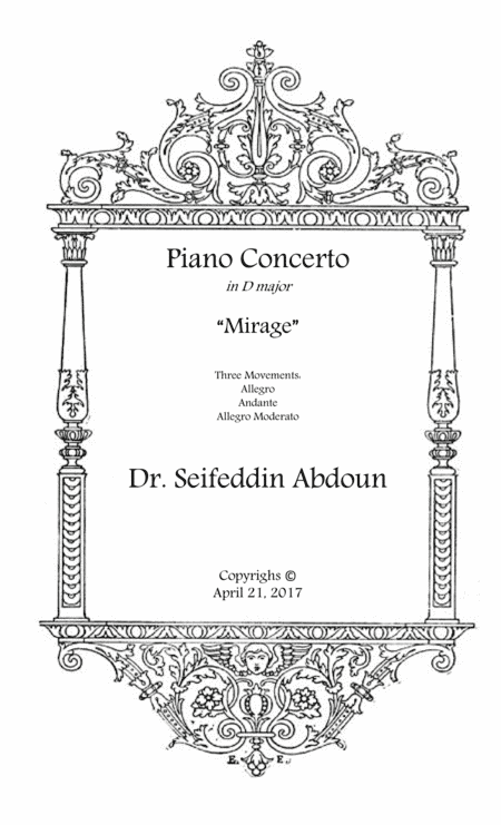 Piano Concerto in D major "Mirage"